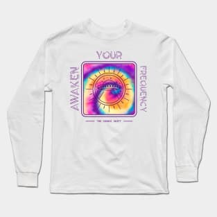 AWAKEN YOUR FREQUENCY The Cosmic Shift Enlightenment Long Sleeve T-Shirt